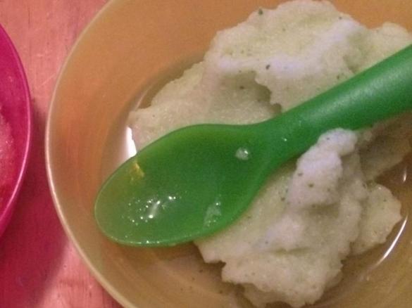 Cucumber and lemon sorbet