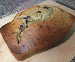 Healthy Banana Blueberry Bread