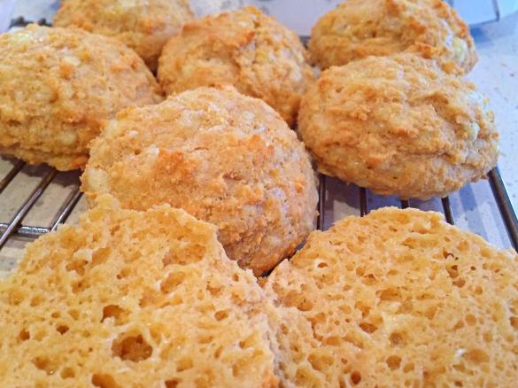 Mini Gluten Free, Yeast Free Cheesey Rolls