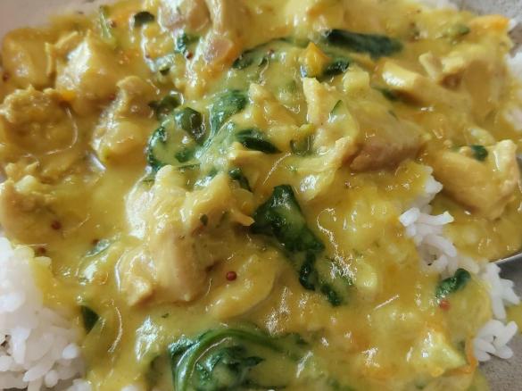 Tori's honey mustard chicken and veg