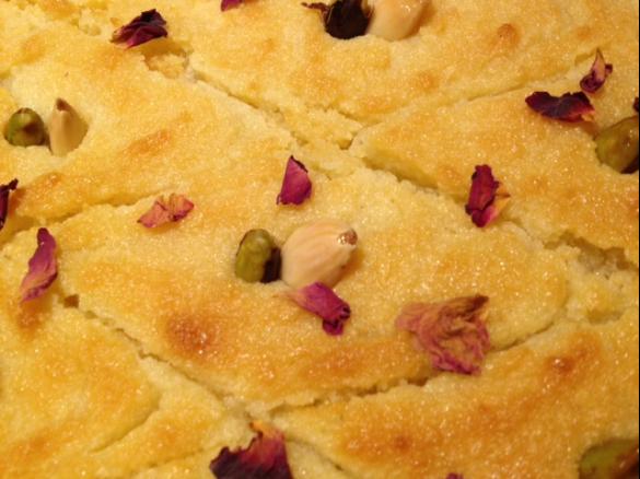 Bambousa with Pistachios and Almonds