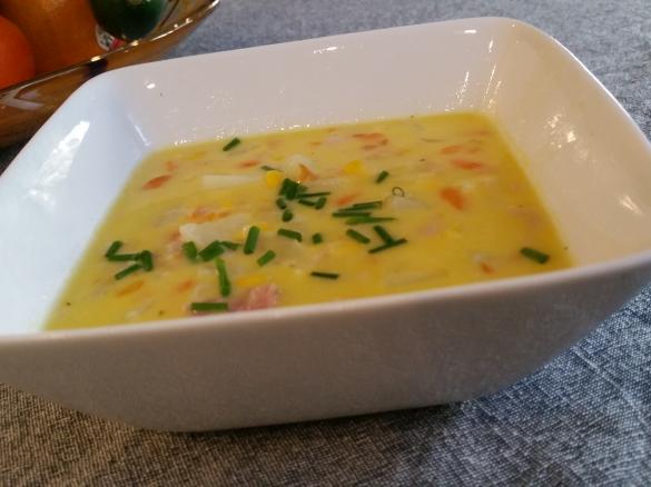 Potato Corn and Bacon Chowder