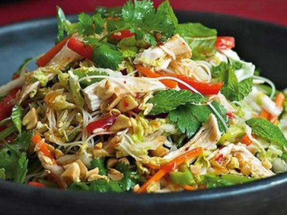 Vietnamese chicken noodle salad