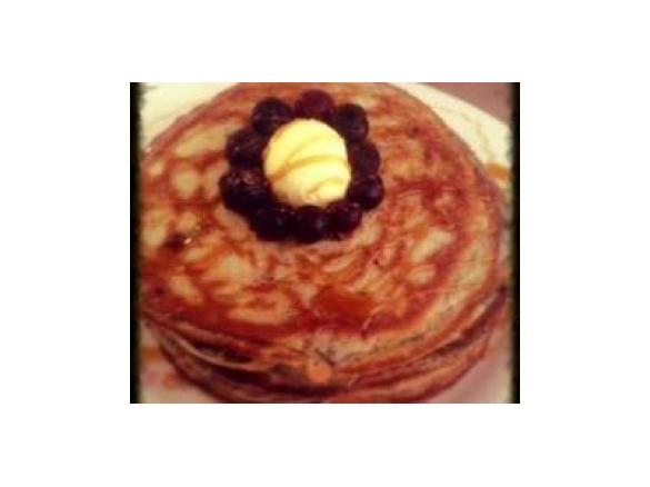 quick blueberry pancakes
