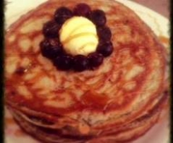 quick blueberry pancakes
