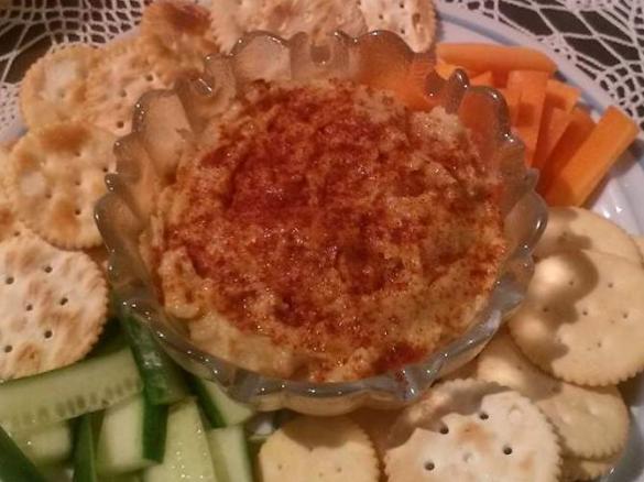 Roasted parsnip hommus