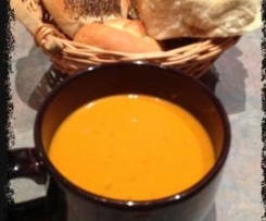 Tomato, Basil and Cheddar Soup