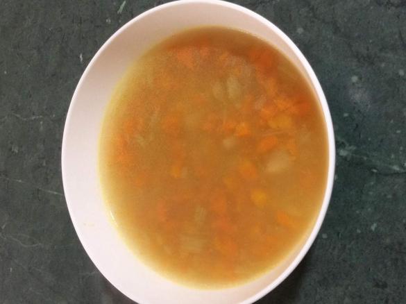 Brodo- chicken broth with noodles