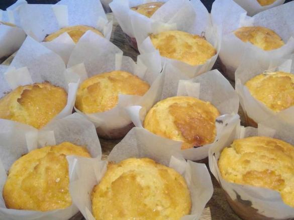 Lemon and white chocolate Muffins