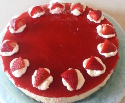 Strawberry and Lemon Steamed Cheesecake