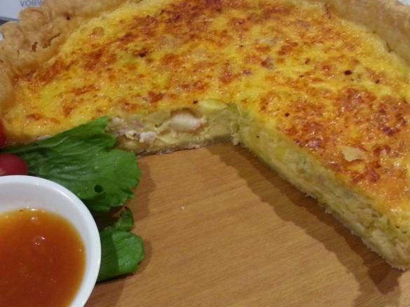 Bacon and Leek Quiche