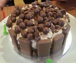 Rich Tim Tam, Toblerone and Malteser Cheesecake