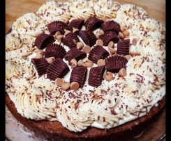 Giant Peanut Butter Choc Chip Cookie Cake