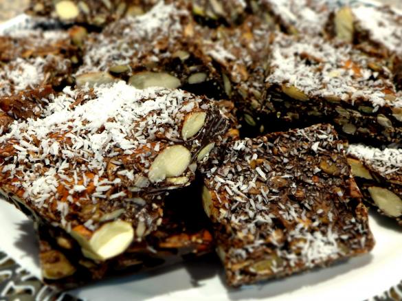 LCHF Chocolate Nutty Crunch, Dairy Free with Paleo option