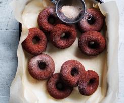 Spiced chocolate doughnuts - Louise Keats