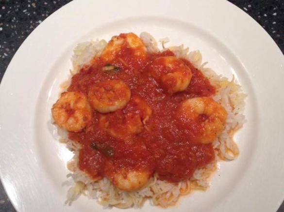 Chilli, Garlic Tomato Prawns
