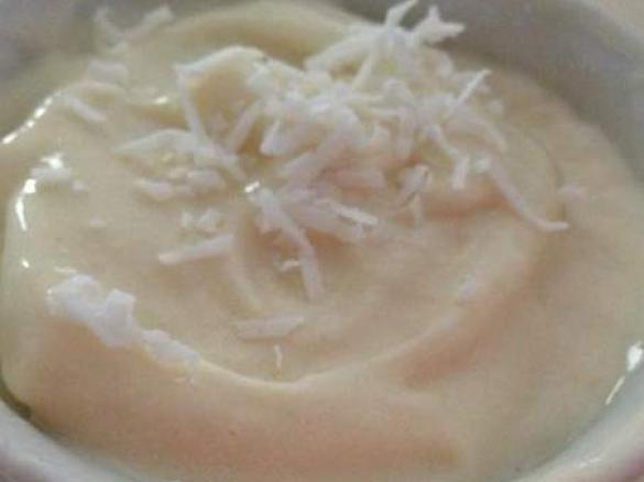 Coconut and mango sorbet