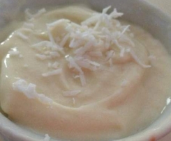 Coconut and mango sorbet