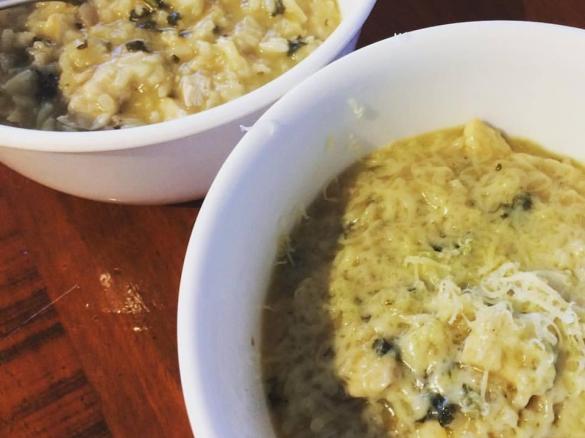 Lemon Parsley Chicken Risotto