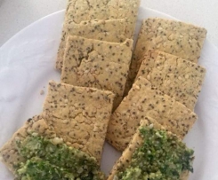 Chickpea and Seed Crackers