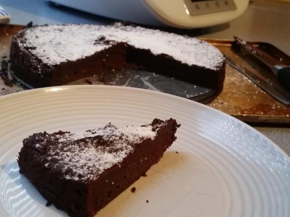 Baked Chocolate Mousse Cake