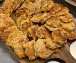 Black swan Cafe's Corn fritters