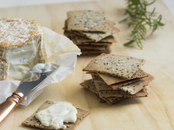 Rosemary and sea salt crackers