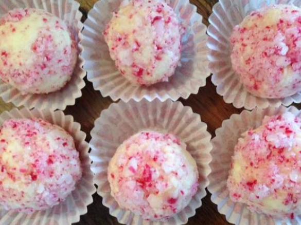 Candy Cane Peppermint Truffles