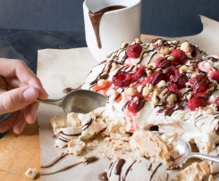 Raspberry & Hazelnut Meringue for Two