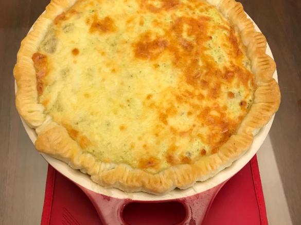 Broccoli and Bacon Quiche