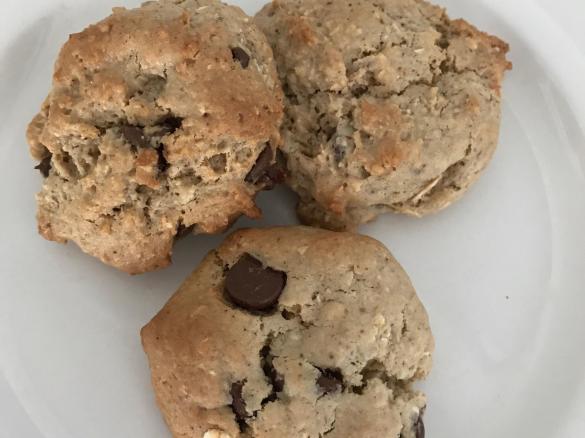 Dairy, Egg Free Variation of Peanut Butter Choc Chip Cookies