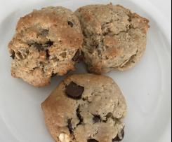 Dairy, Egg Free Variation of Peanut Butter Choc Chip Cookies
