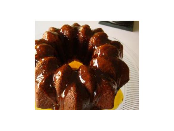 Toffee Crusted Figgy Bundt Cake