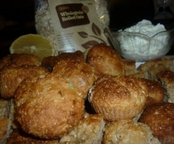 LEMON,YOGHURT AND OATMEAL MUFFINS