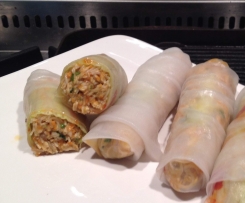 Chicken Noodle Rice Paper Rolls