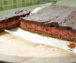 Cherry Ripe Slice - baked base
