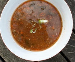 Tomato and Brown Lentil Soup