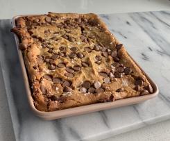 Healthy Peanut Butter and Chocolate Blondies
