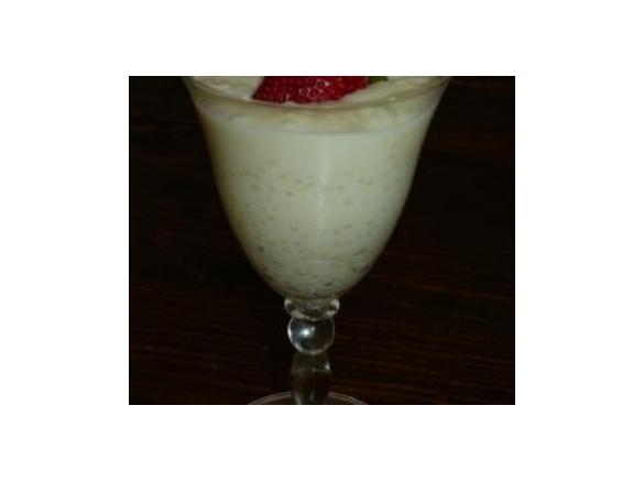 White Chocolate Sago Pudding