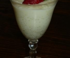 White Chocolate Sago Pudding