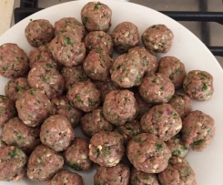Tasty kale and cheese meatballs