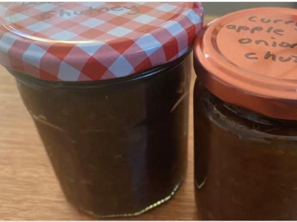 Curried Apple, date and onion chutney