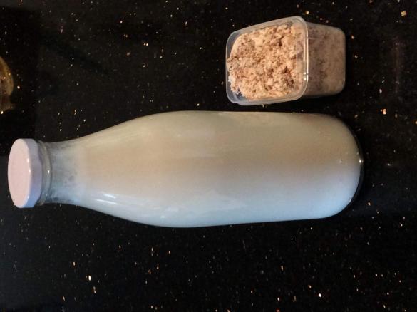 Vanilla Almond Milk (and almond meal)