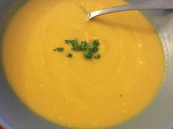 Sweet Potato, Leek and Bacon Soup