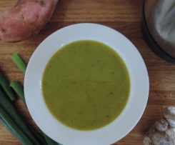 The Whole Pantry:: Indian Spiced Sweet Potato & Pea Soup