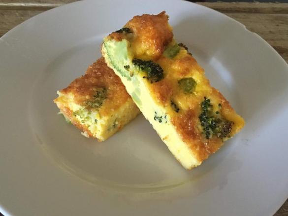 Broccoli and cheese frittata