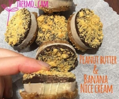 Peanut Butter & Banana Choc Nice Cream Cups