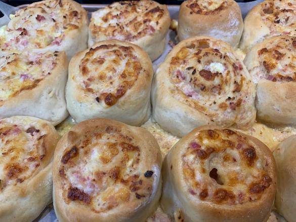 Cheesy Bacon Scrolls