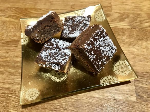 Chocolate coconut slice