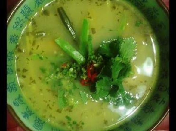 Spicy coconut Chicken Soup